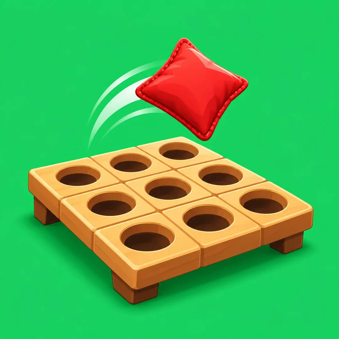 Toss Tac Toe gameplay