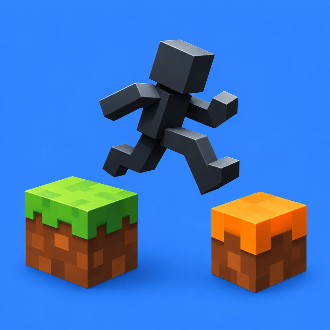 Voxel Freerun gameplay